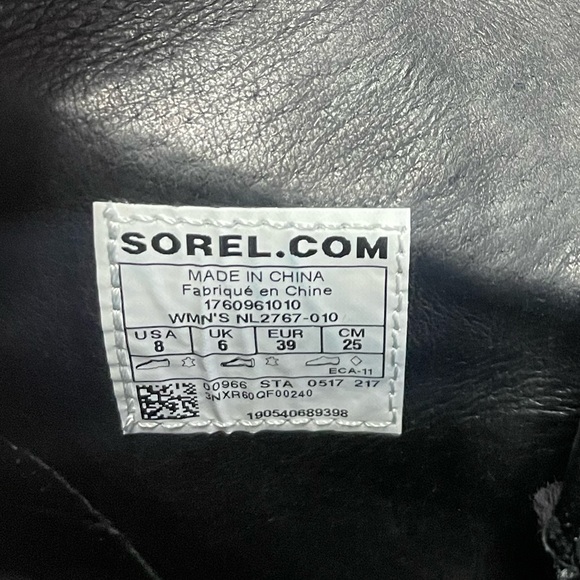 Sorel Joan of Arctic Wedge Mid X Celebration Black Boot Size 8 - Picture 7 of 9